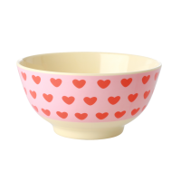 Sweet Heart Print Melamine Bowl By Rice DK